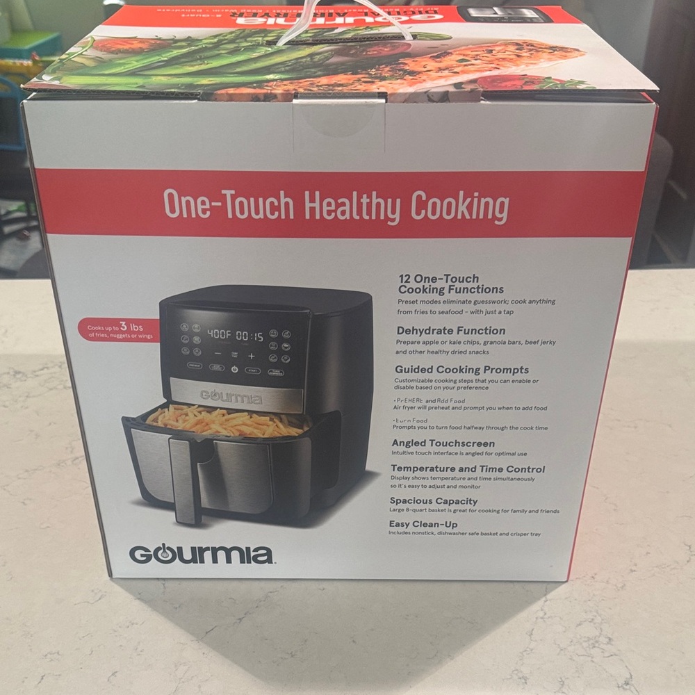 Brand new Gourmia digital air fryer.